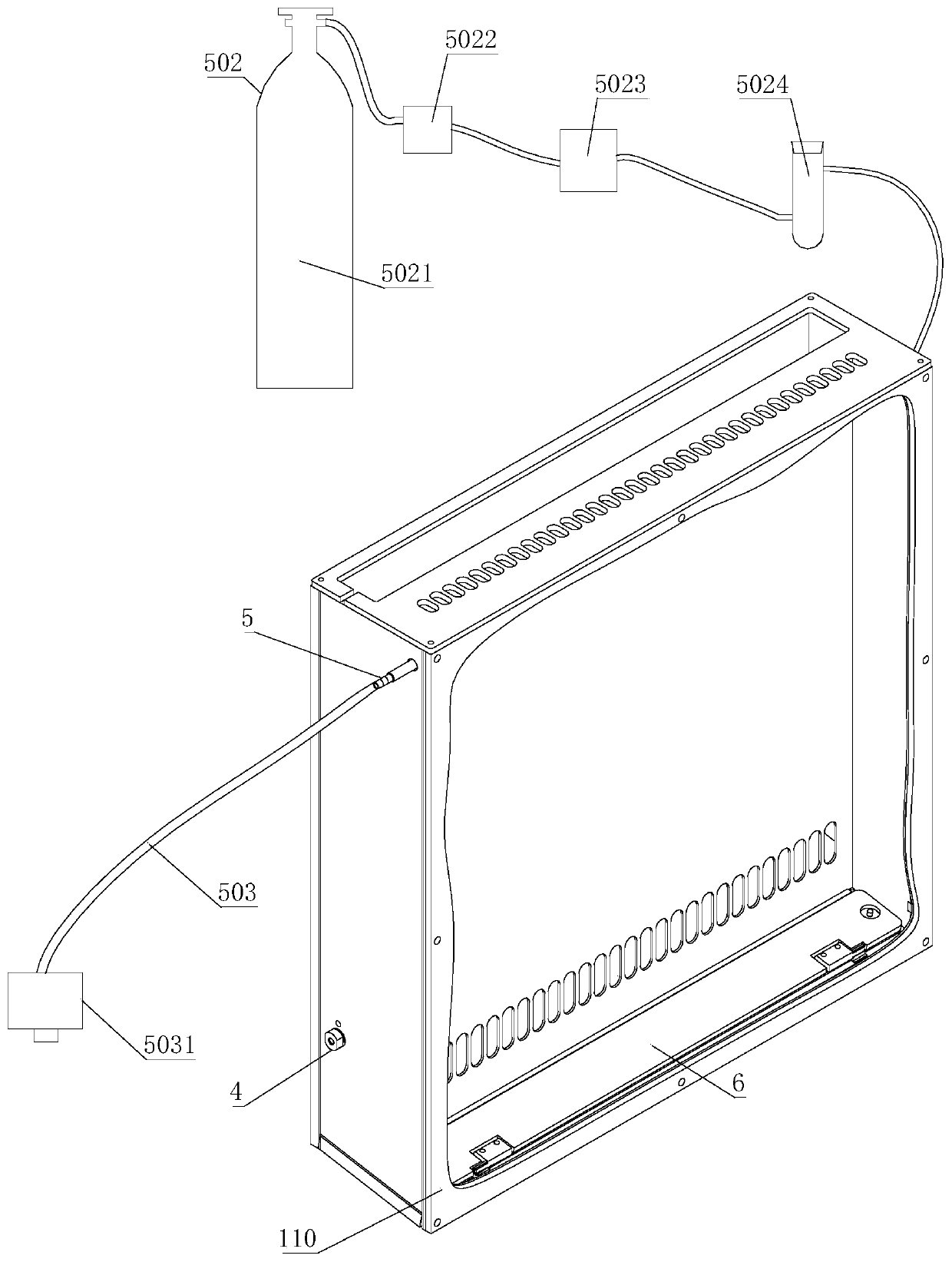 Drying oven and heat flow circulation control method