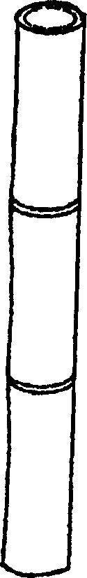 Bamboo material transversal surface functional composite board and production thereof