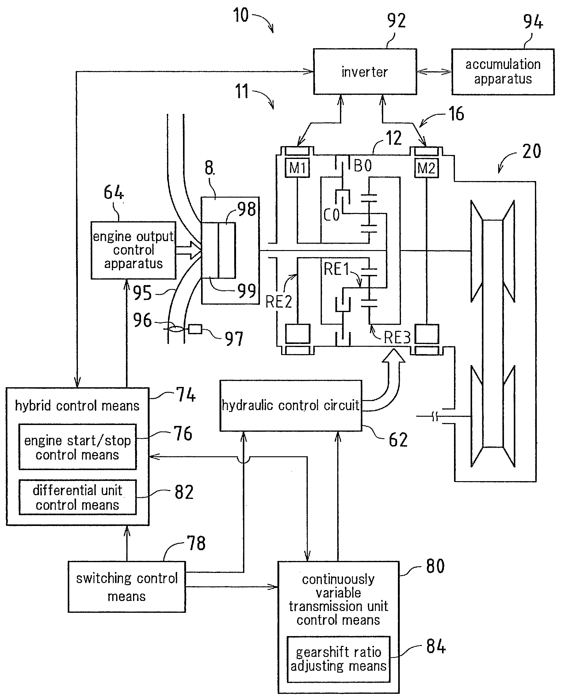 Control apparatus of vehicle drive apparatus