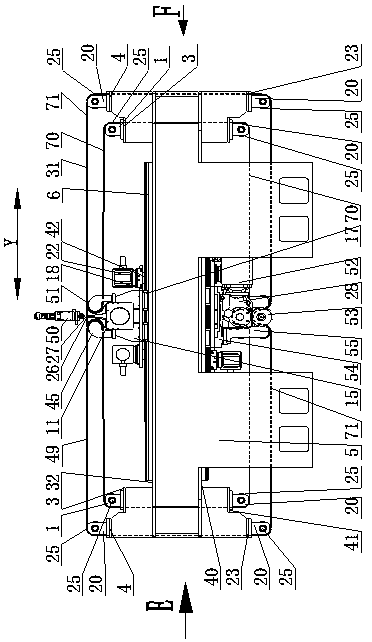 Follow-up conveying device of laser processing equipment for continuous cutting