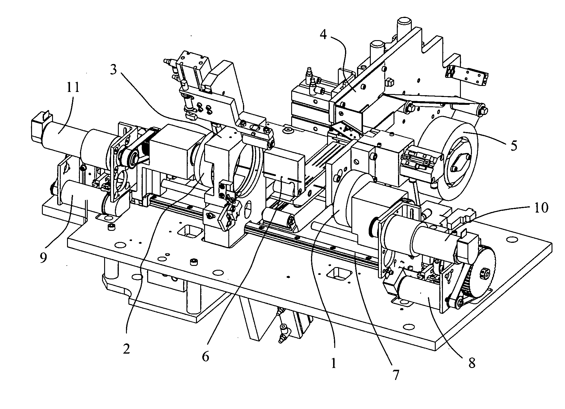 Device for aligning two shell molds