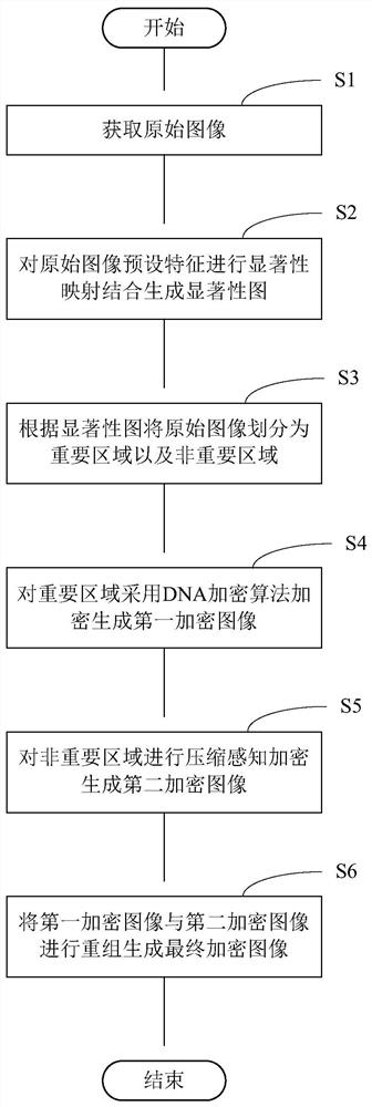 Non-peer image encryption method based on saliency detection