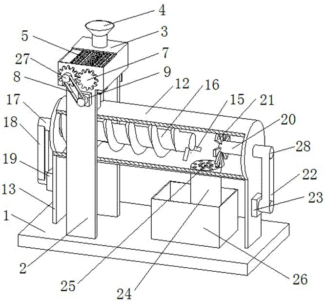 A kind of chemical treatment forming equipment of bentonite sodium process