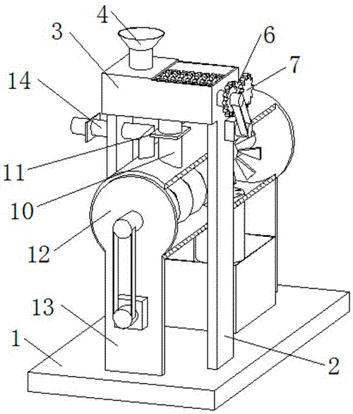 A kind of chemical treatment forming equipment of bentonite sodium process