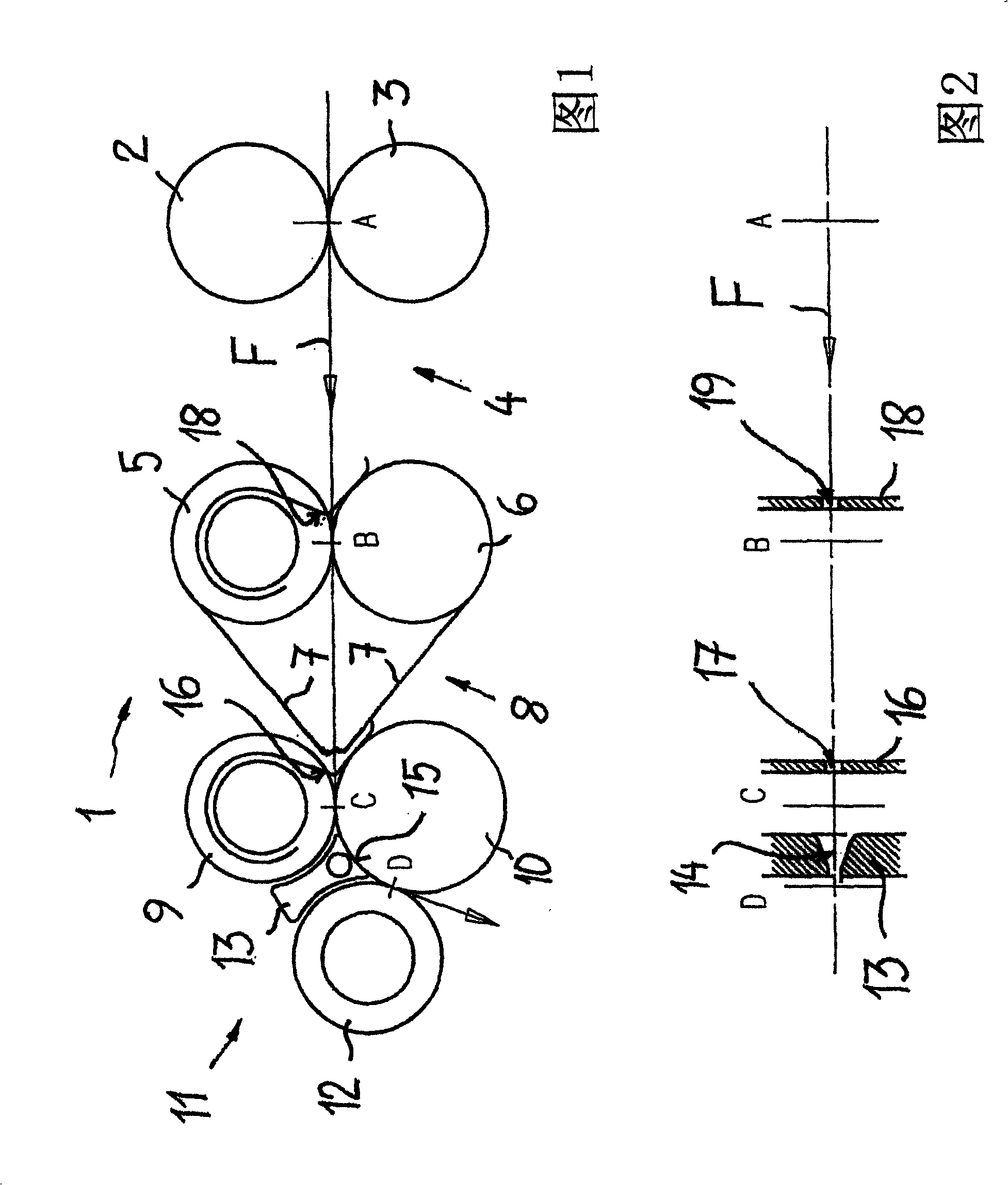 Drawing frame of a staple fibre spinning machine comprising a central fibre guide