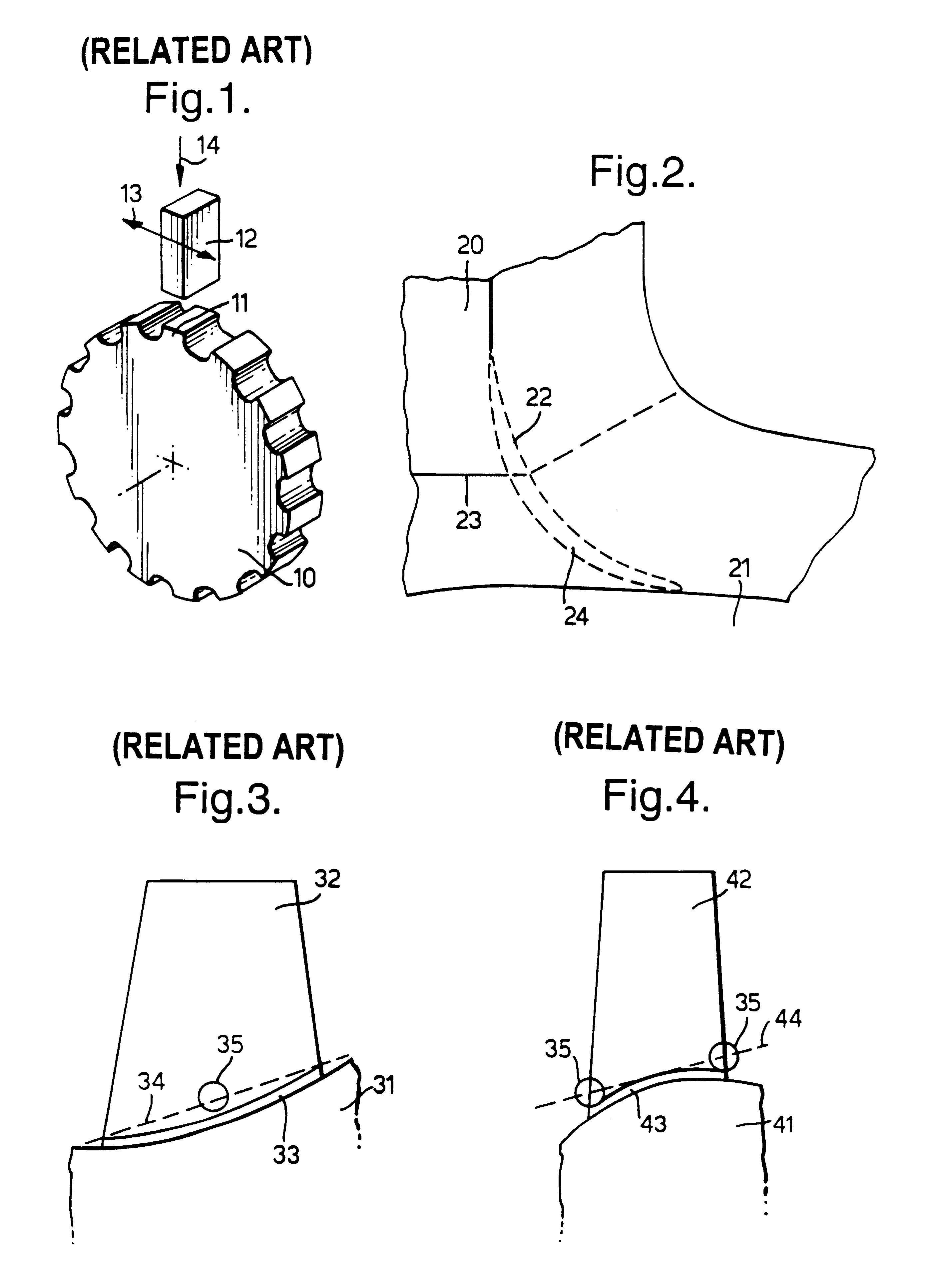 Disk for a blisk rotary stage of a gas turbine engine