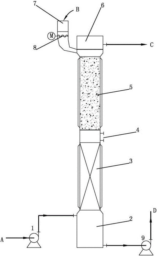 Continuous salting-out and drying device and use method thereof