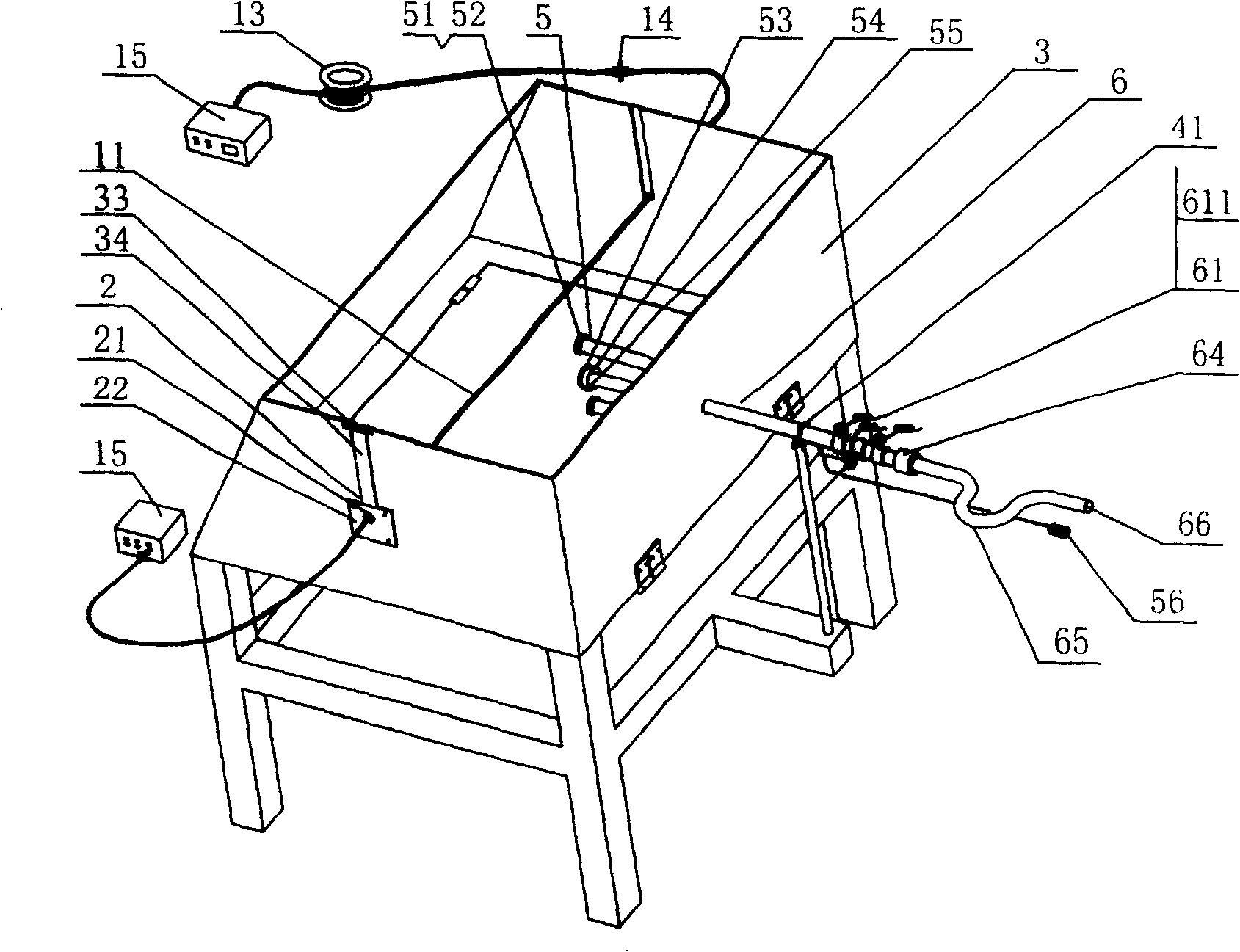 Distributed optical fiber sensing monitoring based dam seepage analog apparatus