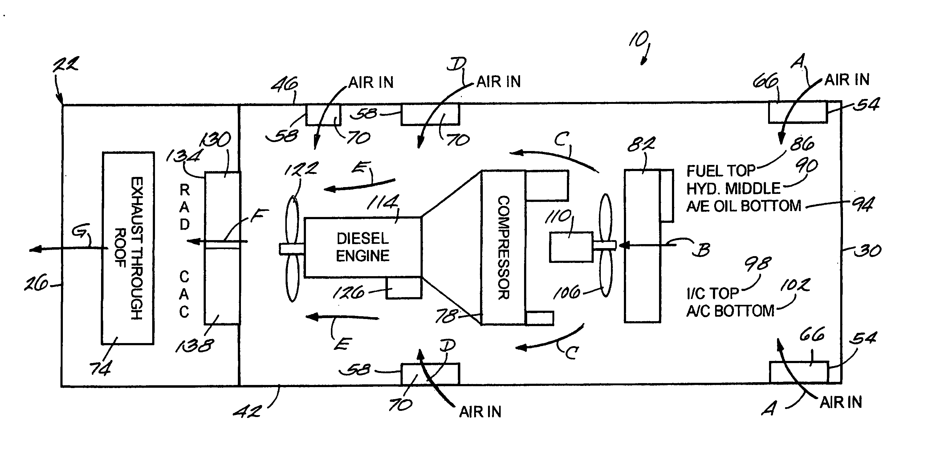 Cooling air inlet arrangement