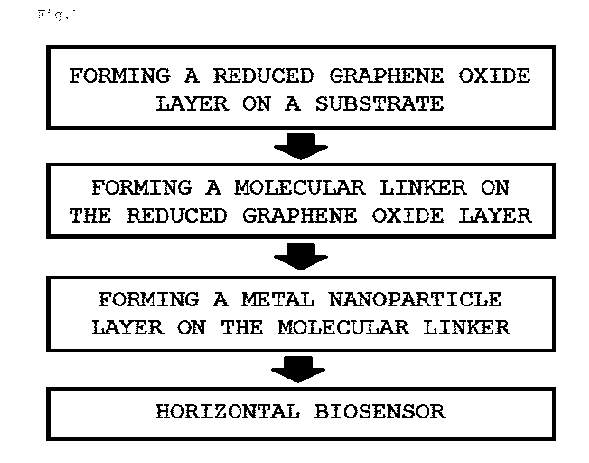 Biosensor comprising reduced graphene oxide layer