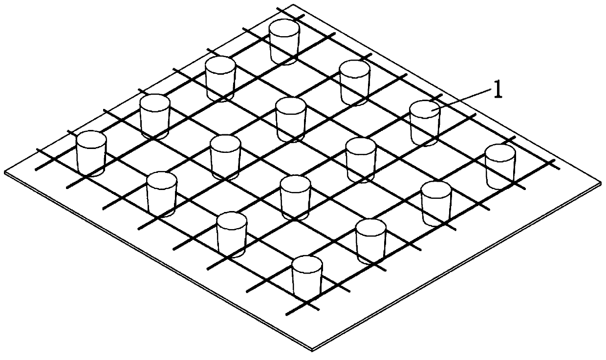 Box formwork construction method of assembly type box formwork hollow floor