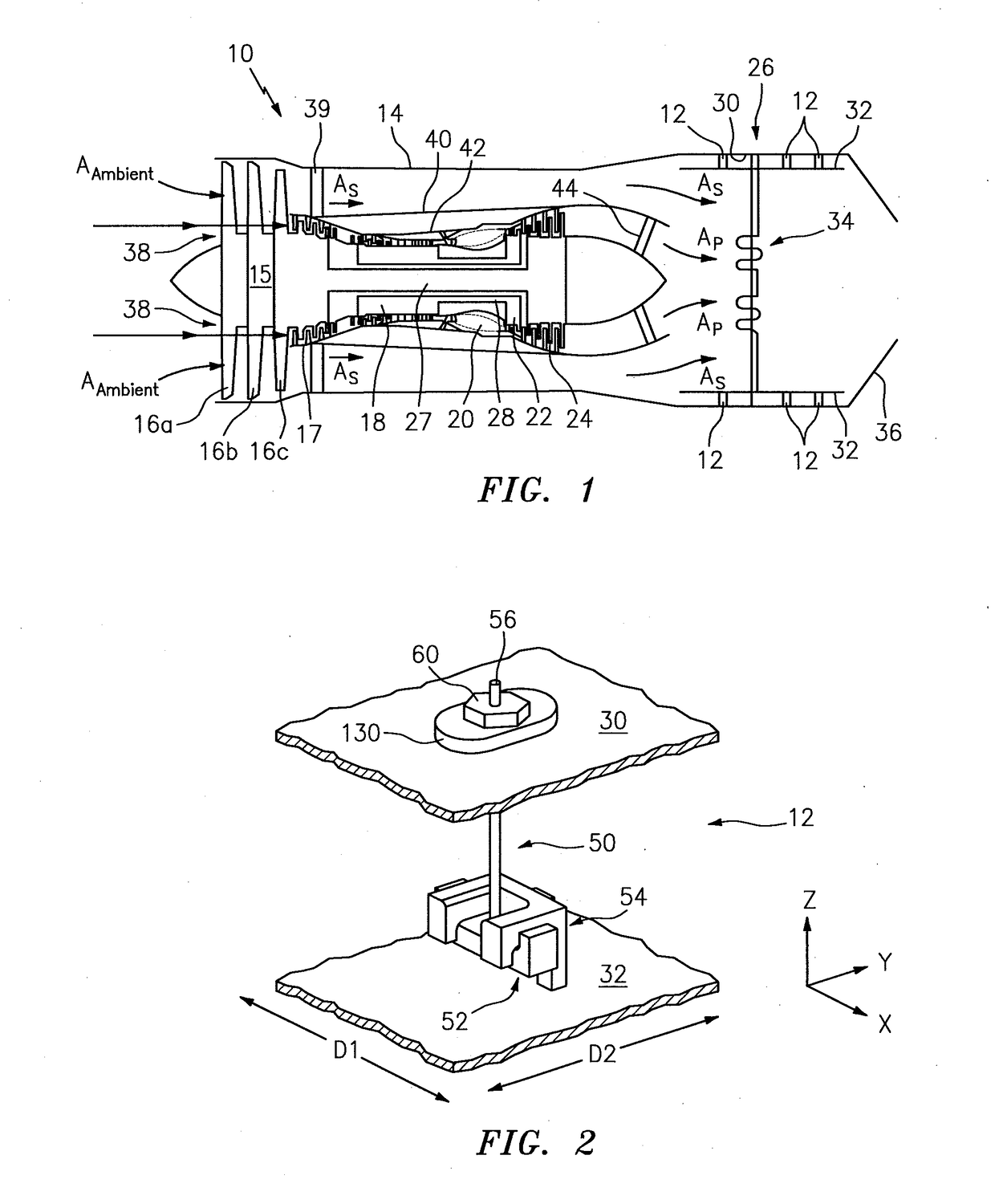 Exhaust liner cable fastener