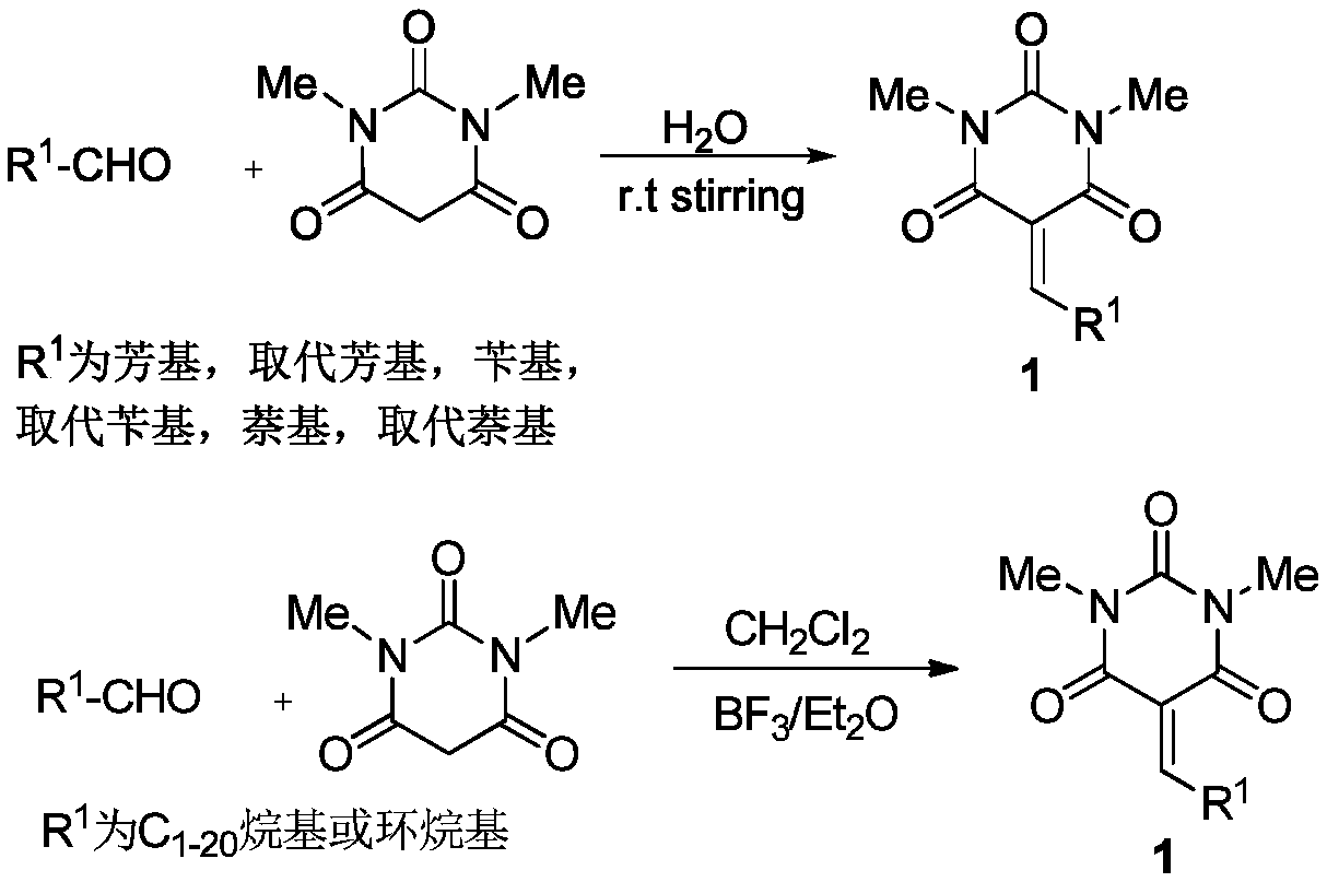 Barbituric acid-cyclopentene spiro compound and preparation method thereof