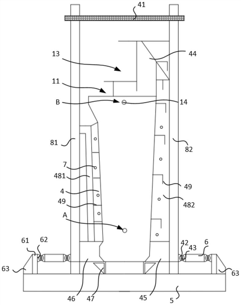 Assembly type anti-collision guardrail and mounting method thereof