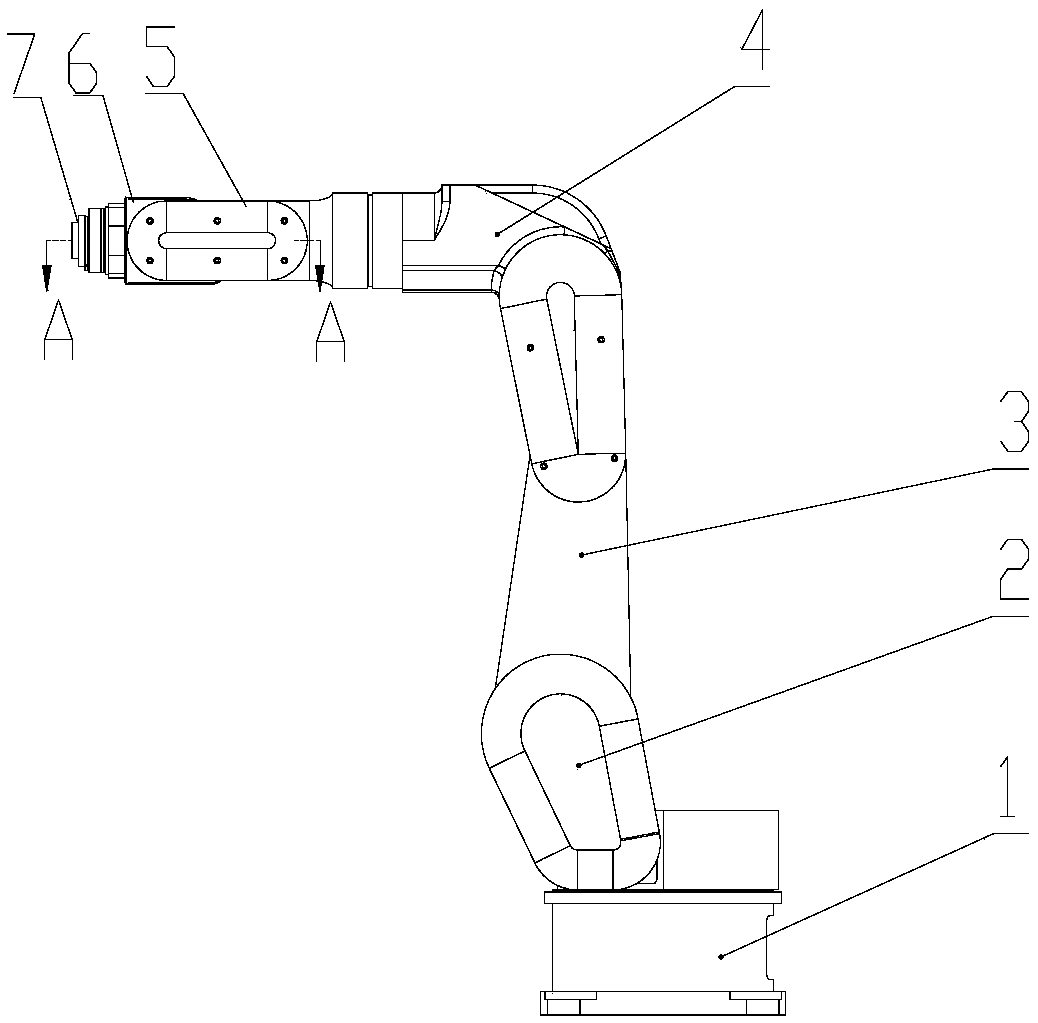 Front-loaded drive type robot joint