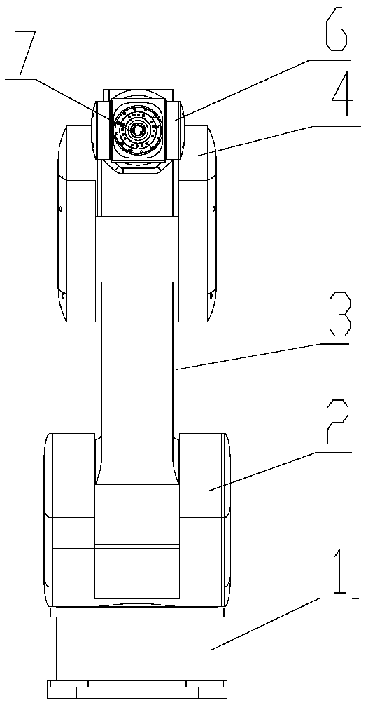 Front-loaded drive type robot joint