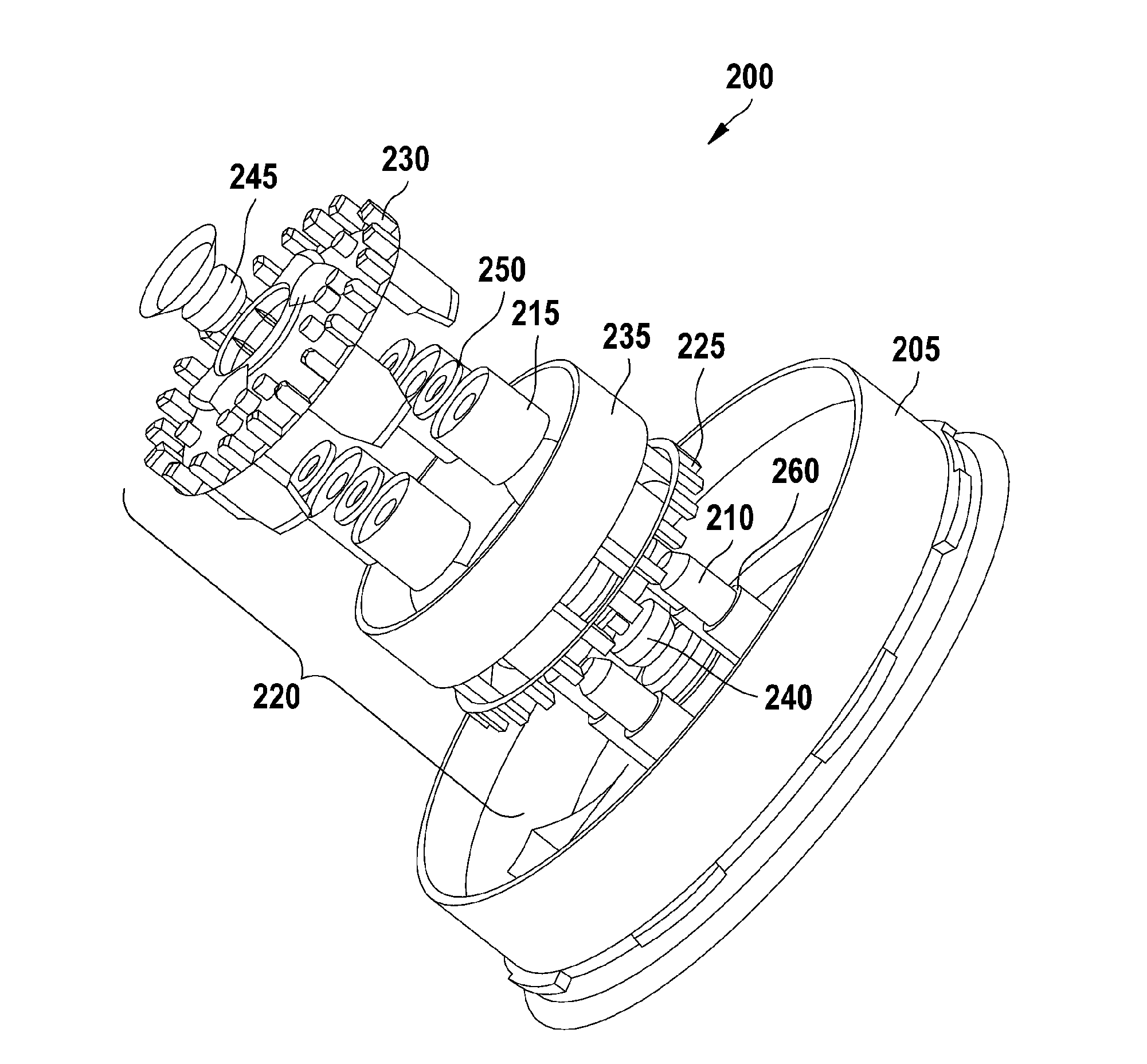 Decoupling a drive motor