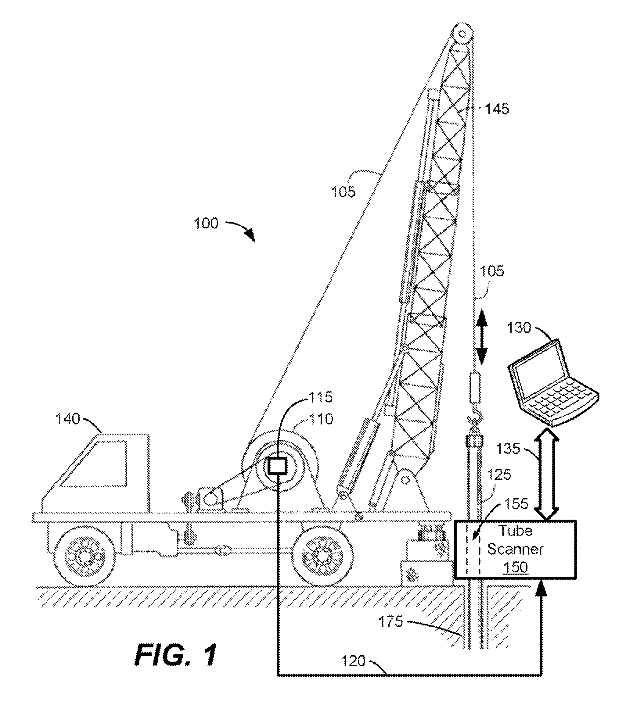Method and system for calibrating a tube scanner