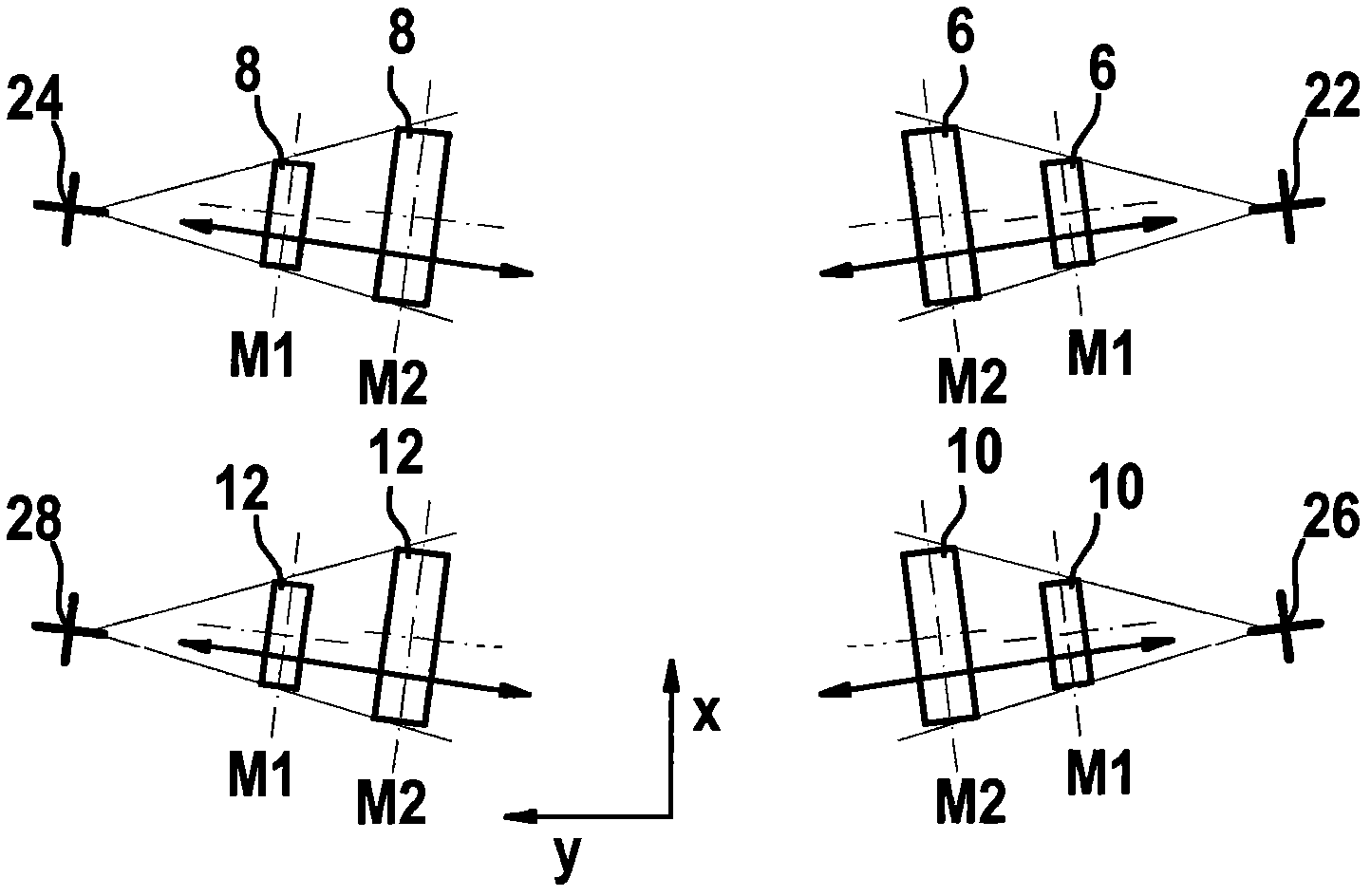 Method for chassis measurement and a device for measuring the chassis geometry of a vehicle