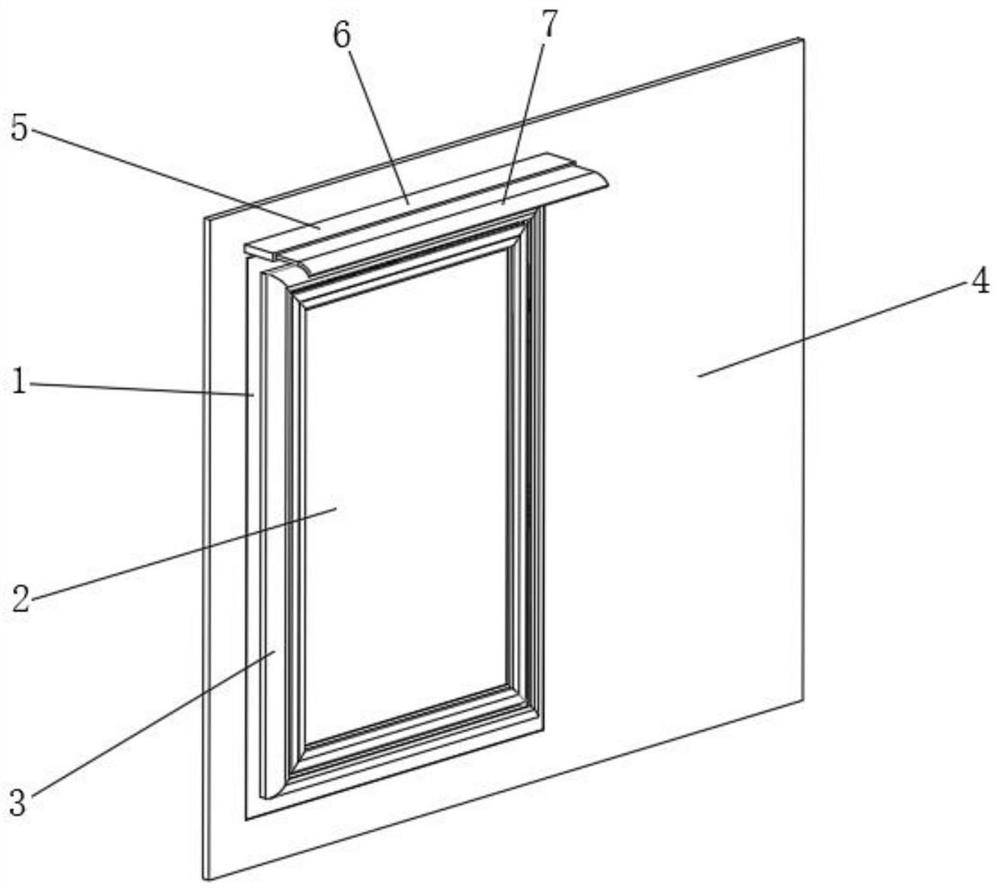 Self-suction sealing leakage-proof aluminum alloy window used in rainy season