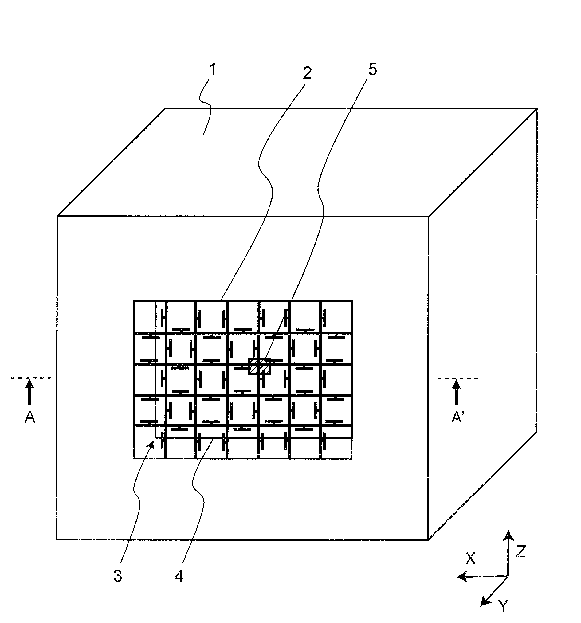 Electromagnetic wave filter apparatus without degrading radiation pattern of antenna