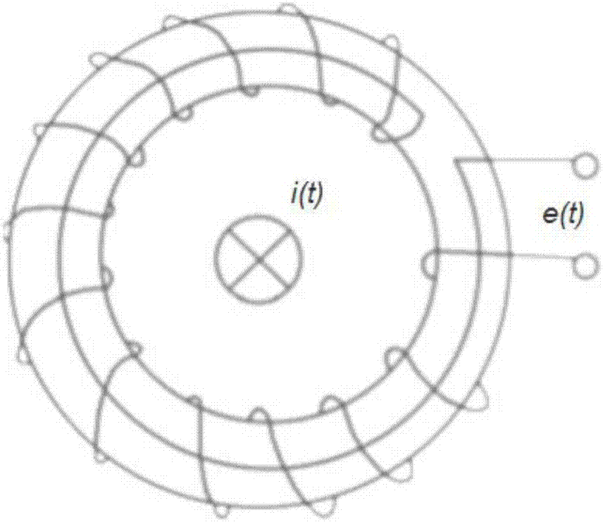 Partial discharging detection device for GIS device under oscillating impulse voltage