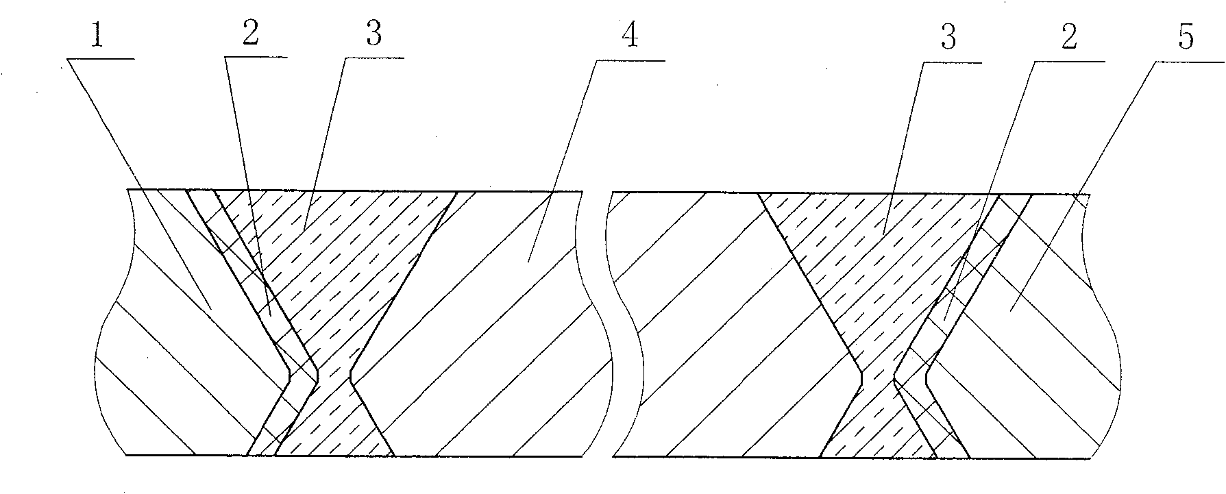 Welding process for high damping copper alloy and steel