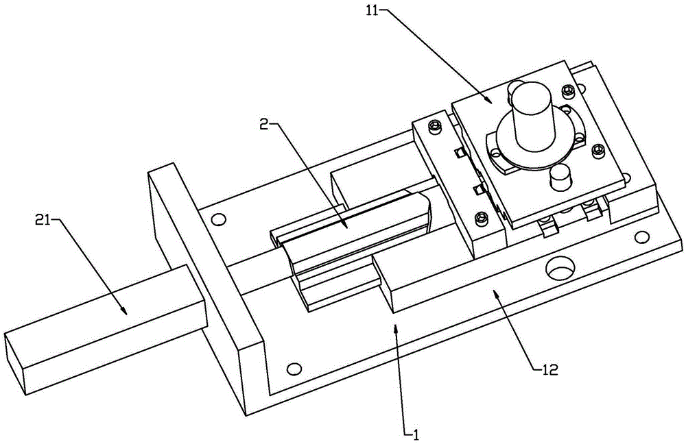 Machining device for U-shaped metal part