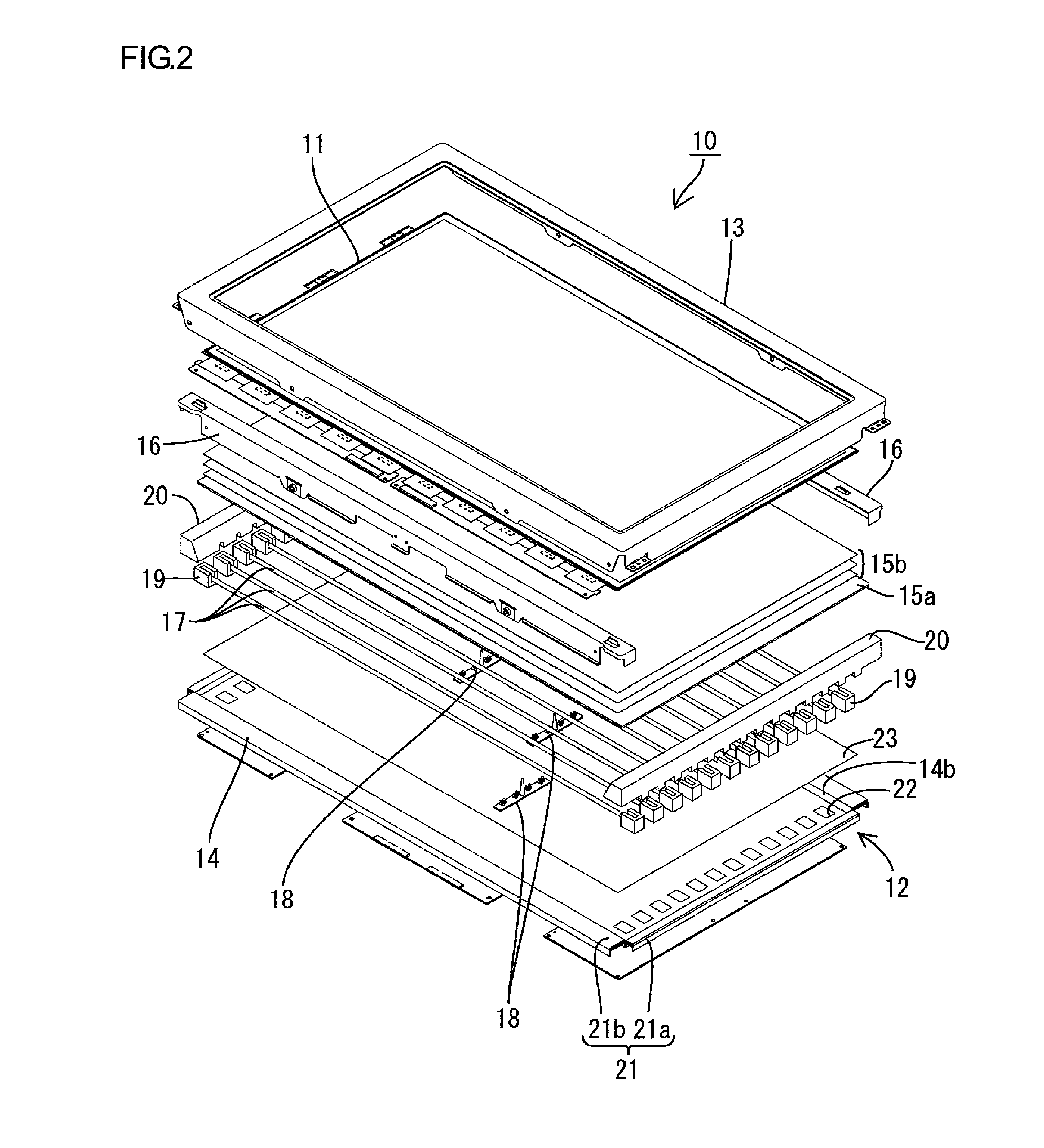 Lighting device, display device and television receiver