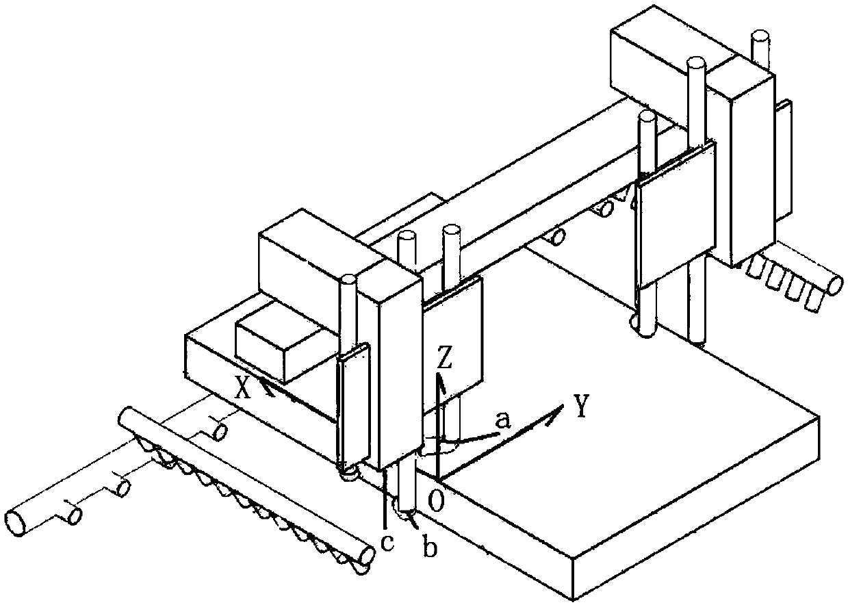 Online hot blank corner crack clearing device and method