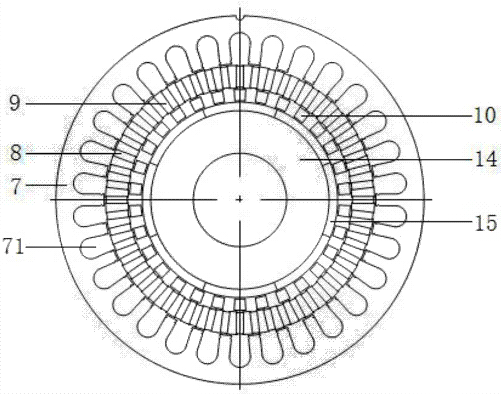 Magnetic coupling transmission device