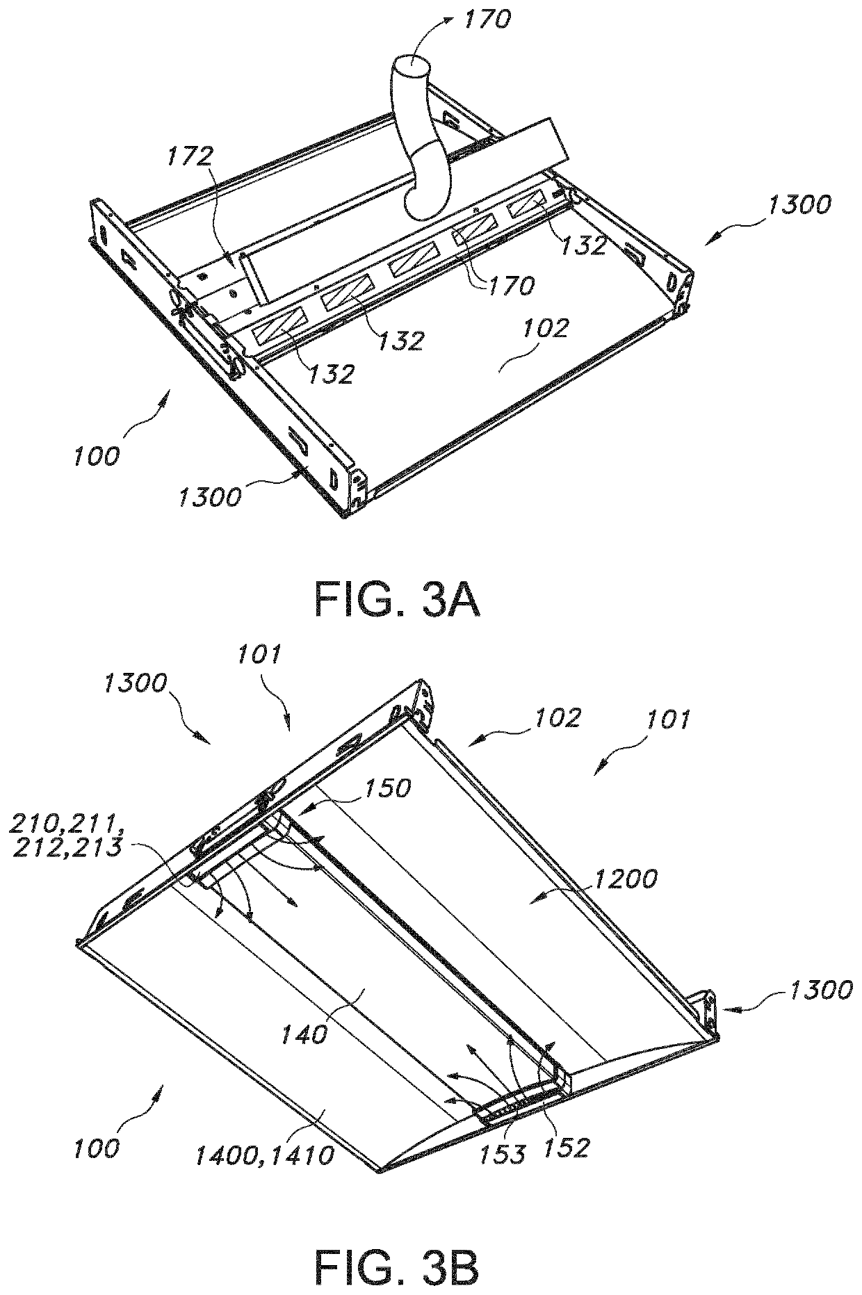 Core troffer lens-retainer with built in air functionality