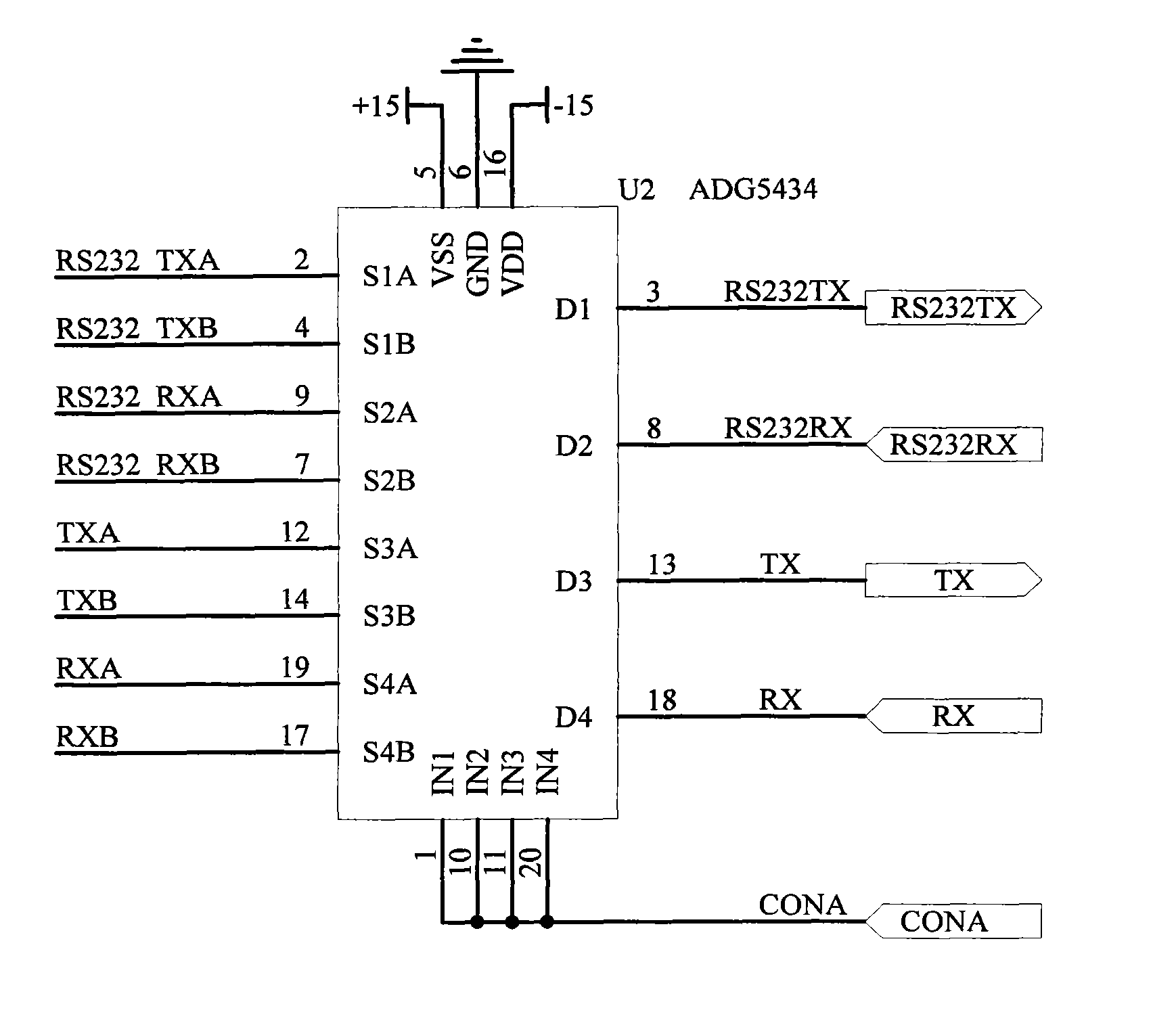 Redundant serial communication device with automatic replacing function