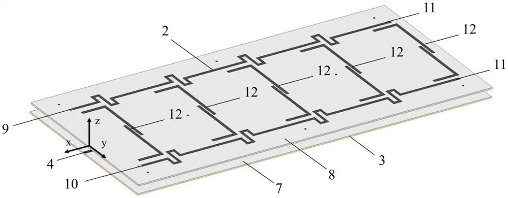 A loop array antenna with expandable reading and writing area