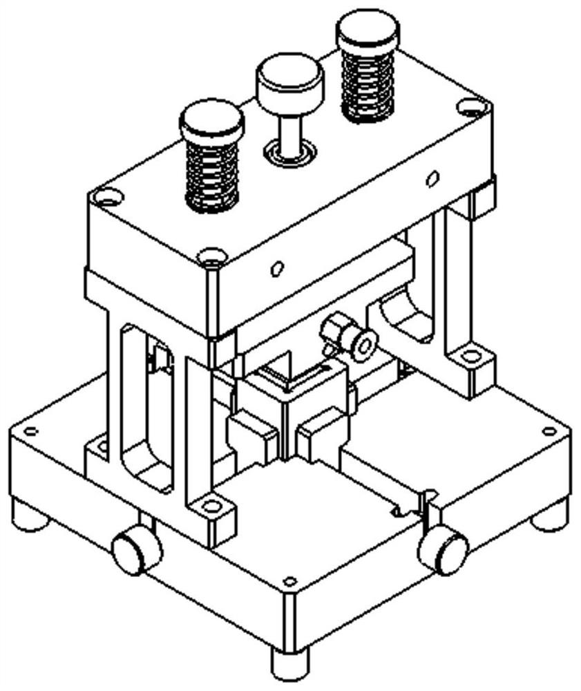 A zero-degree double crystal pressure-bonding structure and adjustment method