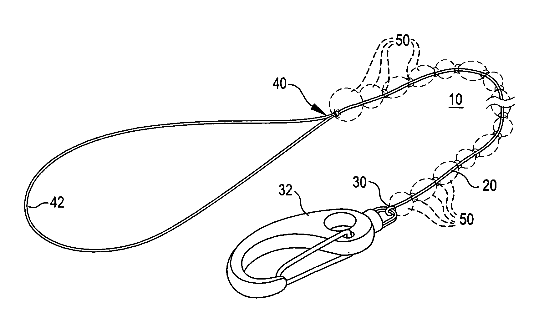 Ornamental leash for portable objects and devices