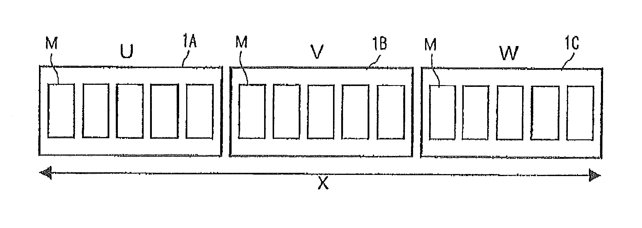 Stacked structure of power conversion apparatus