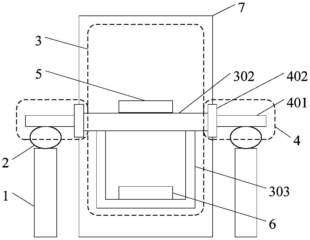 Precise vibration isolation device applied to large vacuum environment simulator