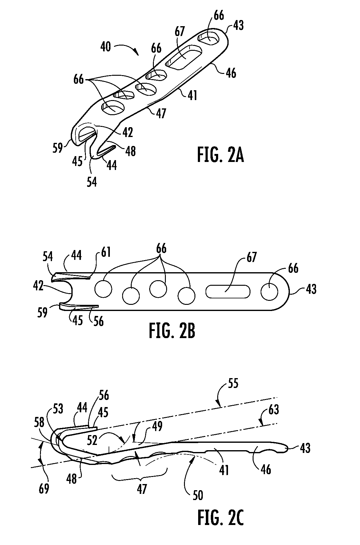 Contoured bone plate for fracture fixation having hook members and drill guide for same