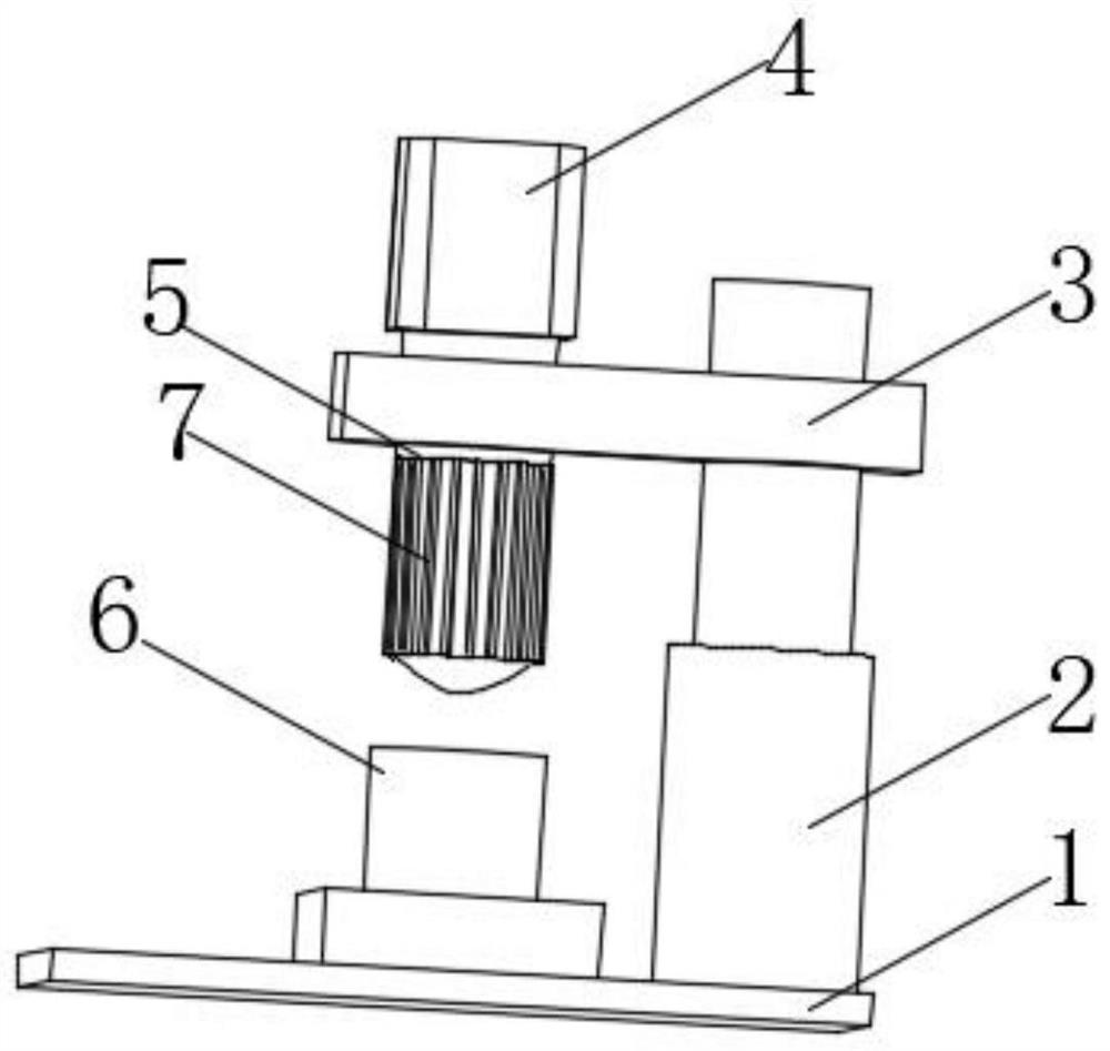 Test tube cleaning device for chemical experiments