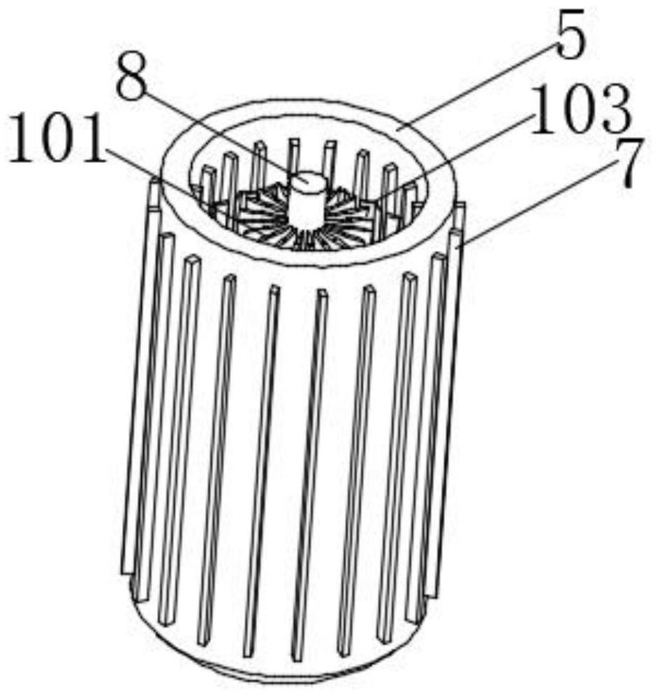 Test tube cleaning device for chemical experiments