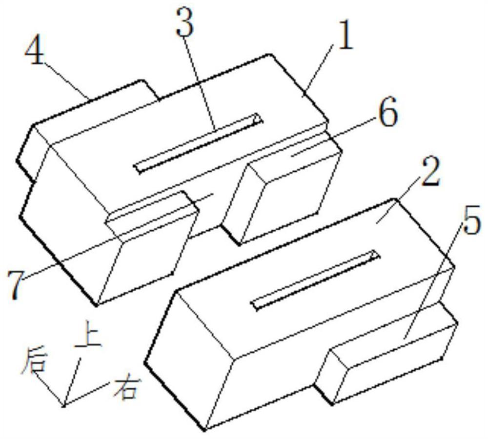 A method of laying separated blocks for slope protection of reservoirs
