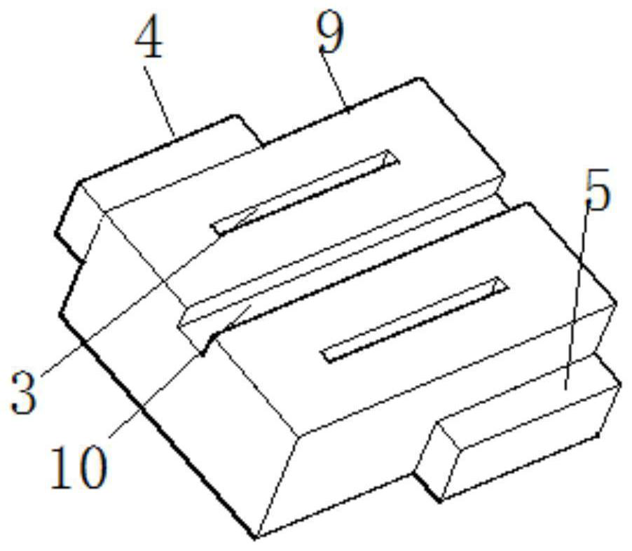 A method of laying separated blocks for slope protection of reservoirs