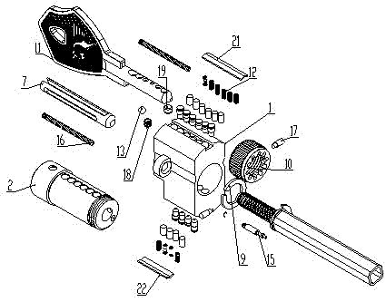 Hidden dark-key lock core