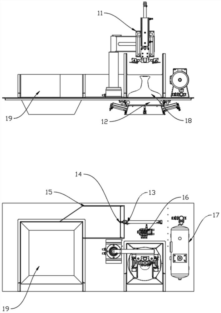 Intelligent automatic bag breaking and garbage classifying garbage can