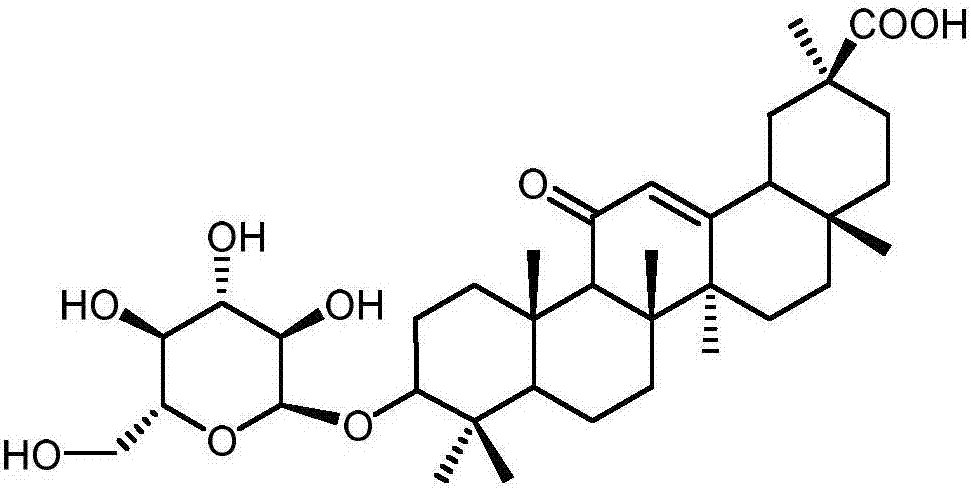 Method for synthesizing 3-O-glucose-glycyrrhetinic acid with enzymic method