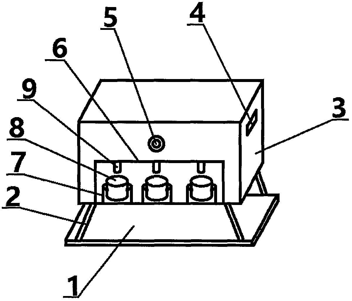 Three-urine cup experimental sampling device for urinary surgery