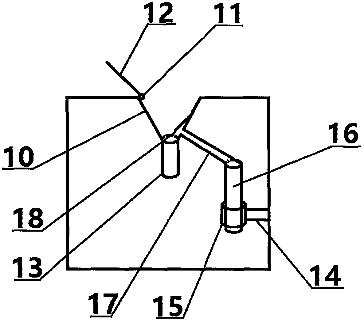 Three-urine cup experimental sampling device for urinary surgery