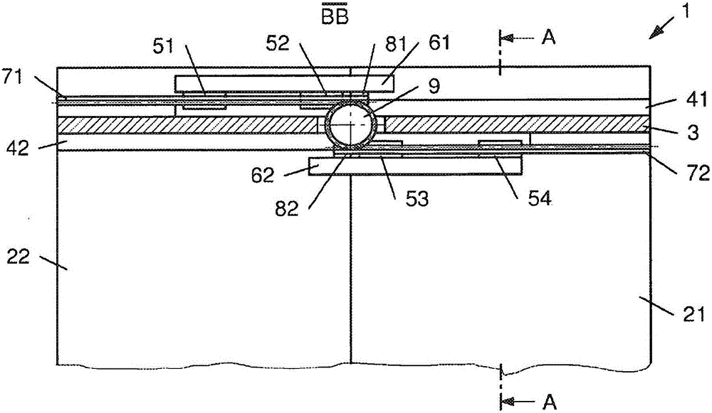 Sliding door module/pivoting sliding door module having floating mounting of a rack of a rack-and-pinion drive
