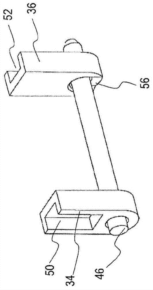 Coupling device between fluid reservoir and master brake cylinder of motor vehicle braking system